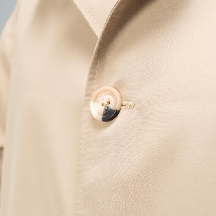 Тренч Slavni мужской весна осень бежевый, Стильный тренч Slavni Rebel бежевый