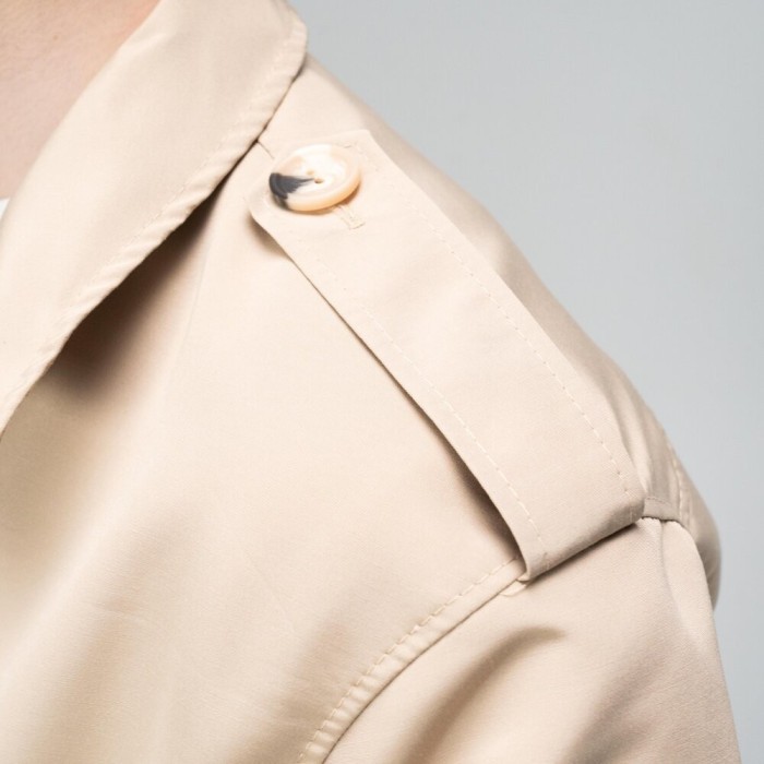 Тренч Slavni мужской весна осень бежевый, Стильный тренч Slavni Rebel бежевый