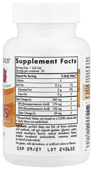 Daily Omega Kids - 30 softgels Natural Fruit