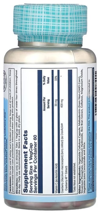 CranActin Cranberry Extract 400mg - 60 vcaps