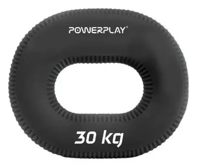 Эспандер кистевой силиконовый PowerPlay PP-4336 Hand Grip Hard 30 кг. Черный