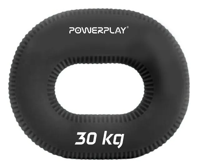 Еспандер кистьовий силіконовий PowerPlay PP-4336 Hand Grip Hard 30 кг. Чорний (PP_PP_4336_Black_30kg)