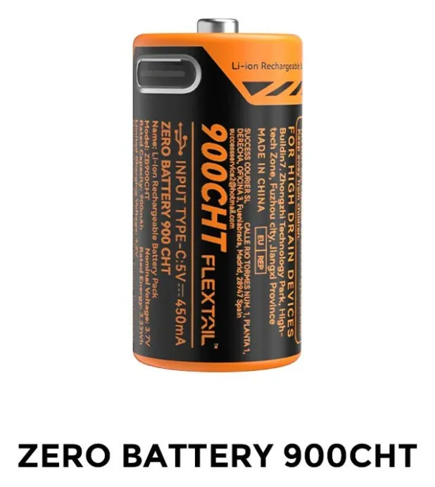 Акумулятор 900mAh Flextail Zero Battery usb type C зарядка (6975755965710)