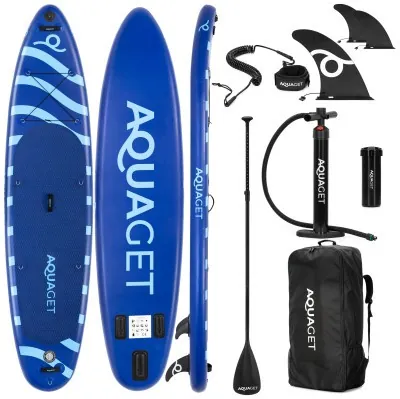 Надувная доска SUP Aquaget 350 см с веслом AQ0041 Blue