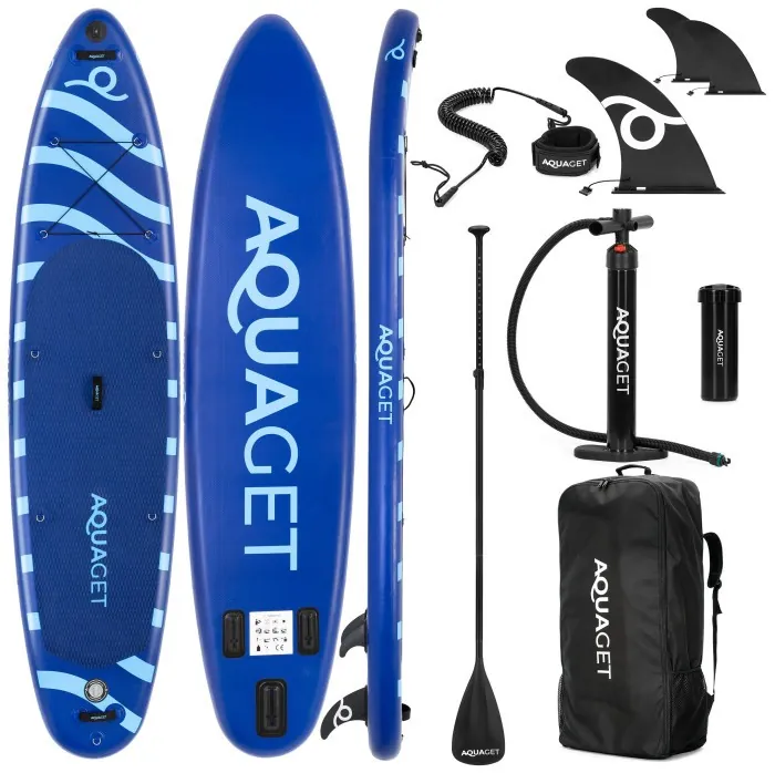 Надувная доска SUP Aquaget 350 см с веслом AQ0041 Blue