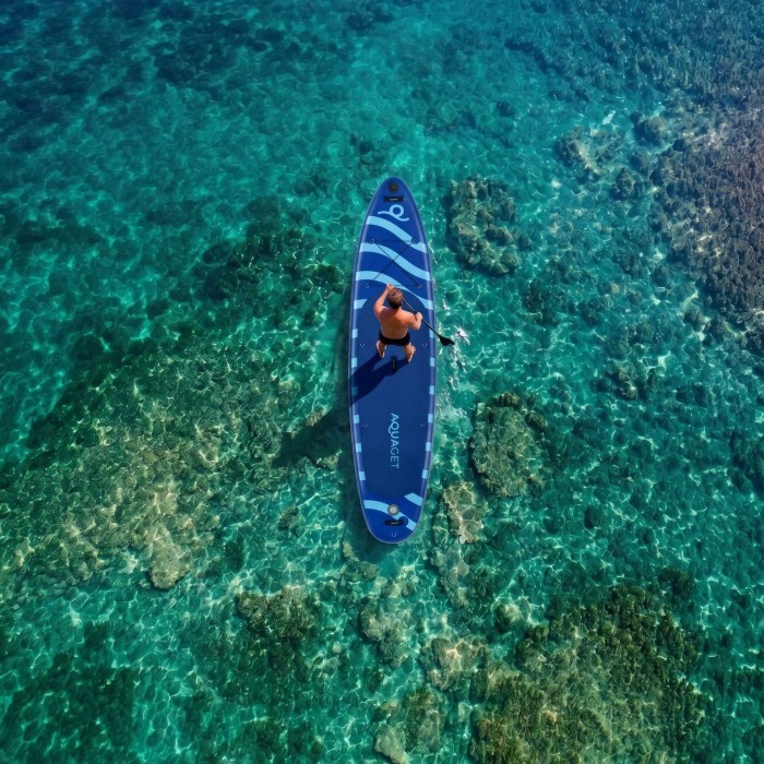 Надувная доска SUP Aquaget 350 см с веслом AQ0041 Blue