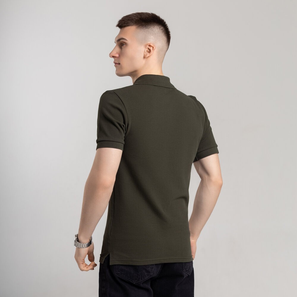 Хаки футболка поло весенне. Легкое летнее мужское хаки поло Pobedov Royal Batal