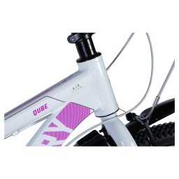 Велосипед 24" Discovery QUBE Vbr 2024 (біло-рожевий (м))