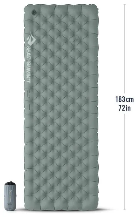 Коврик надувной Sea to Summit Ether Light XR Insulated ASC Mat, Dark Gray, Regular Rectang Wide, 183х64х10см