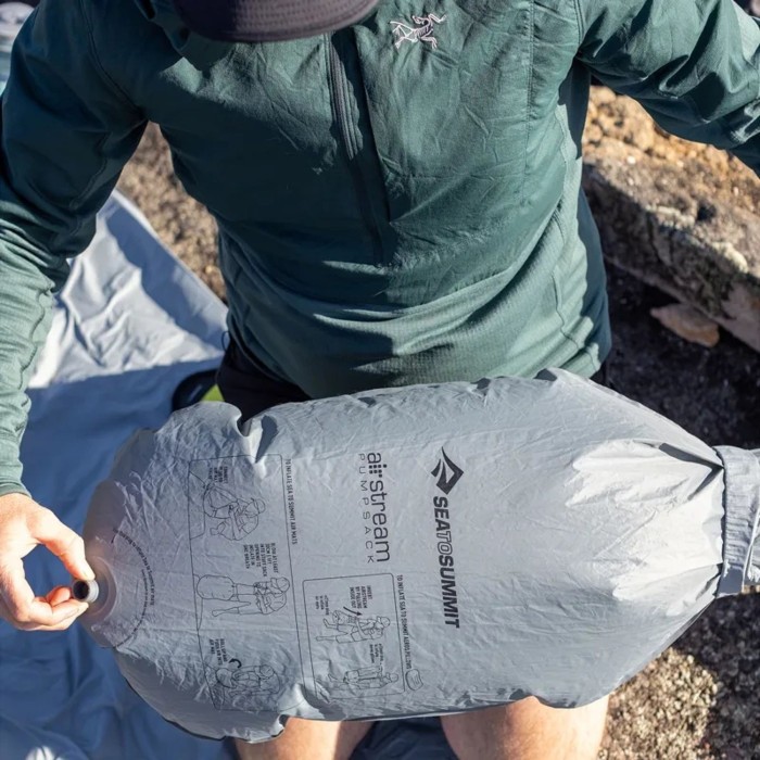 Коврик надувной Sea to Summit Ether Light XR Insulated ASC Mat, Dark Gray, Regular Rectang Wide, 183х64х10см