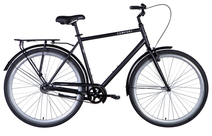 Велосипед 28" Dorozhnik COMFORT MALE 2024 (чорний (м)), укр, укр