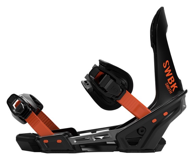 Крепление для сноуборда Switchback SMITH M/XL Black/orange (11.20.SMIBL)