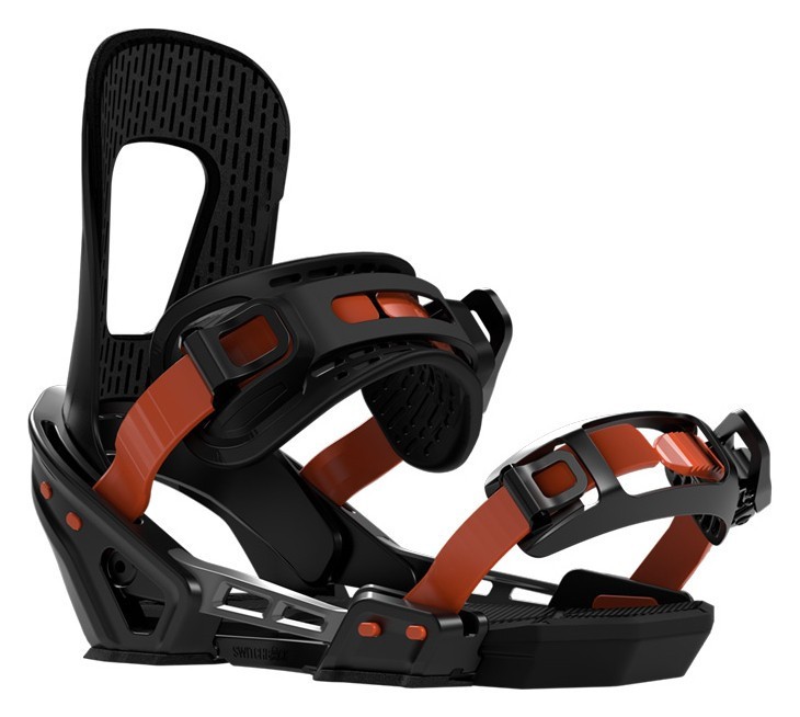Крепление для сноуборда Switchback SMITH M/XL Black/orange (11.20.SMIBL)