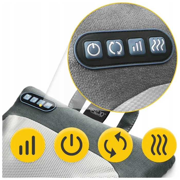 Подушка-массажер 4FIZJO Shiatsu Lite Black (P-5905973404136)