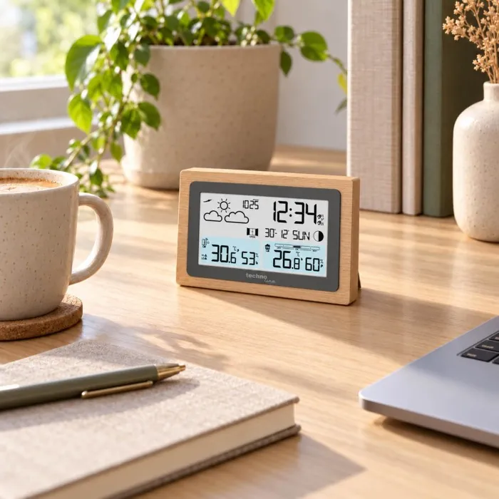 Метеостанція Technoline WS6785 Graphite/Wooden Frame (WS6785)