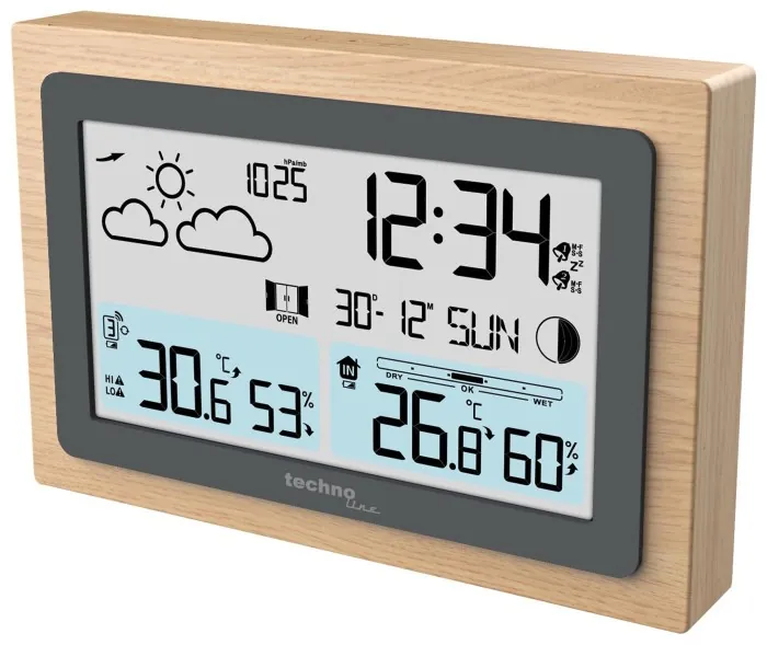 Метеостанція Technoline WS6785 Graphite/Wooden Frame (WS6785)