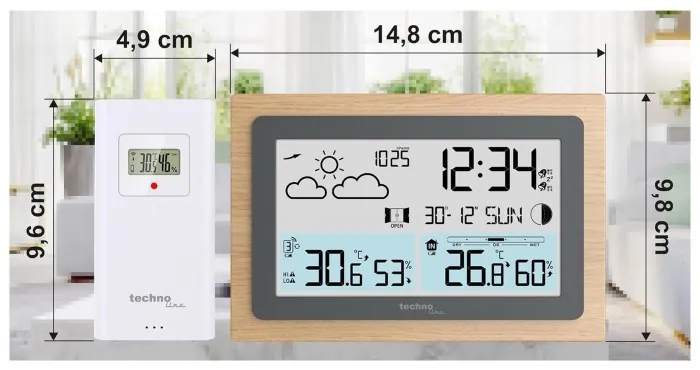 Метеостанція Technoline WS6785 Graphite/Wooden Frame (WS6785)