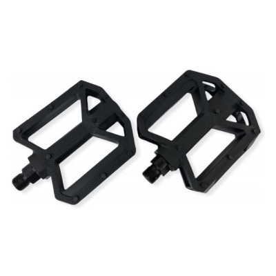 Педали ROU BMX FP-850B 9/16" (109x96x25mm) пластиковые, черные