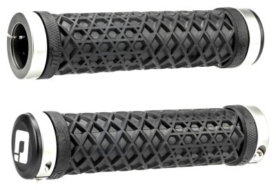 Грипси ODI Vans® Lock-On Grips Black w/ White Clamp, чорні з білими замками