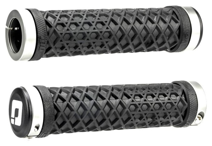 Грипси ODI Vans® Lock-On Grips Black w/ White Clamp, чорні з білими замками, укр, укр