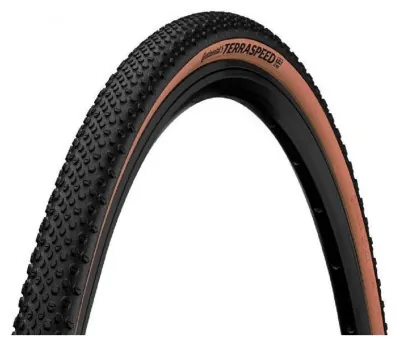 Покришка безкамерна Continental Terra Speed ProTection 28" | 700 x 40C | 28 x 1.50 чорна / коричнева, складна skin