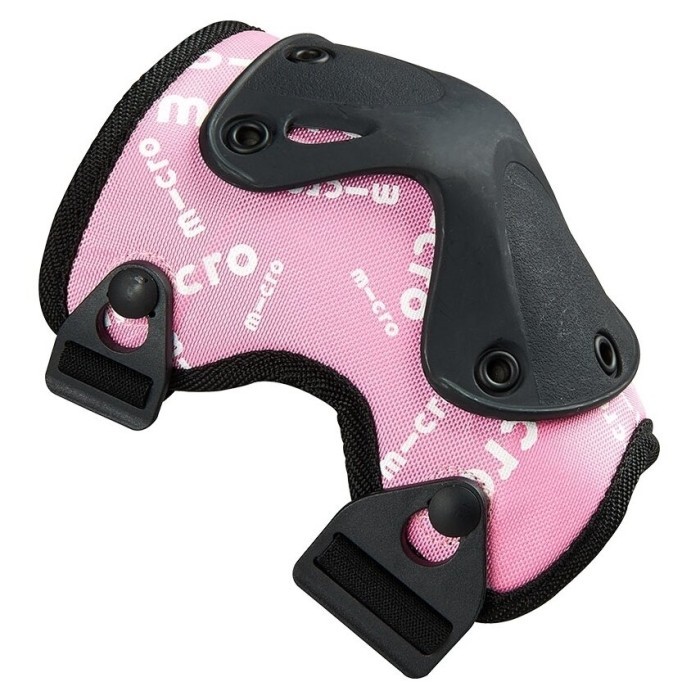 Защитный комплект налокотники и наколенники MICRO - РОЗОВЫЙ (лик. 15-19 сm, кол. 21-27 сm, S)