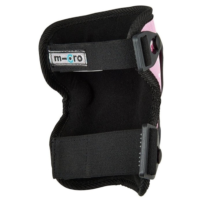 Защитный комплект налокотники и наколенники MICRO - РОЗОВЫЙ (лик. 15-19 сm, кол. 21-27 сm, S)