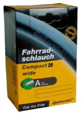 Камера Continental Compact Tube Wide 20", 50-406->62-406, A34, 160 г