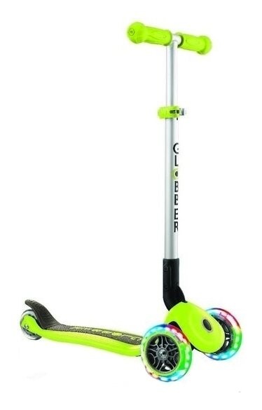 Самокат Globber серії Primo Foldable Lights, Зелений, укр, укр