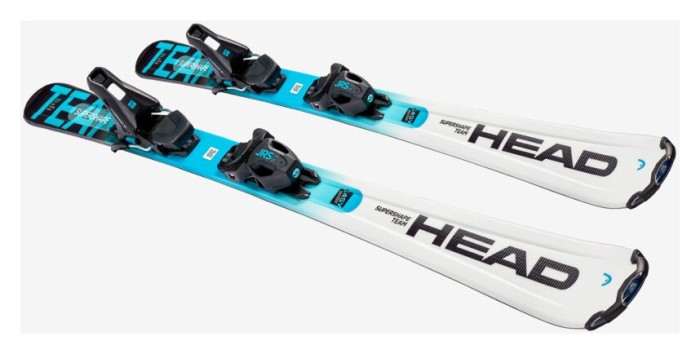 Лыжи горные HEAD ( 314203 ) Supershape Team Easy JRS wh/bl + крепеж ( 100922 ) JRS 7.5 GW CA BR.78[H] 2024