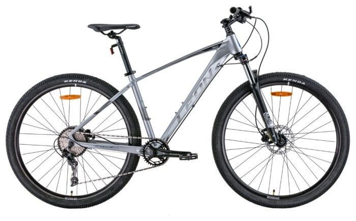 Велосипед 29" Leon TN-60 AM Hydraulic lock out HDD 2022 (серый с черным и синим (м))