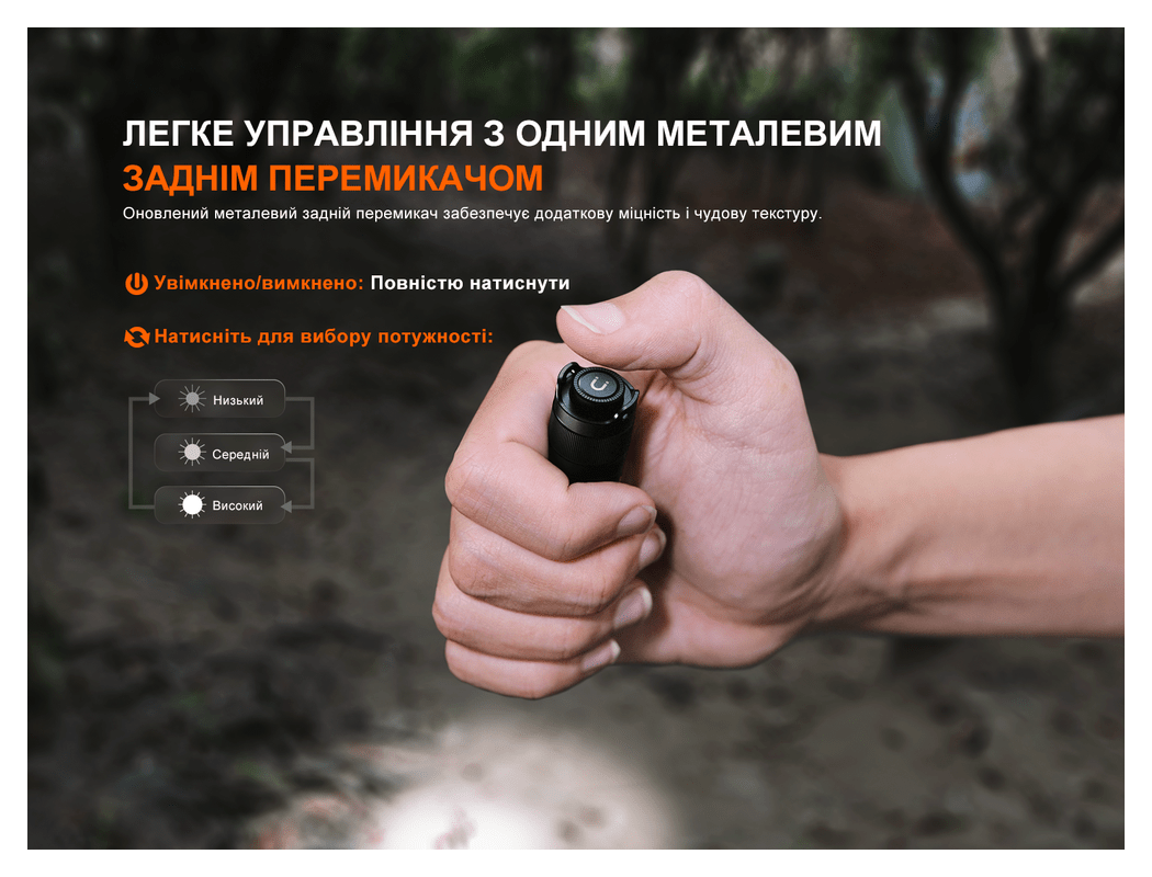 Ліхтар ручний Fenix E12 V3.0, укр, укр