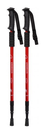 Палка для скандинавской ходьбы EasyFit Energia красная