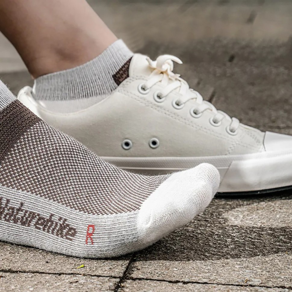 Шкарпетки швидко висихаючі Naturehike NH21FS013, 3 пари (бежеві, коричневі, чорні), розмір М, укр, укр