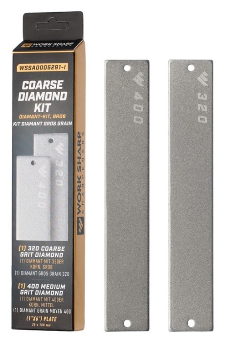 Work Sharp набір змінних пластин Coarse Diamond (320/400) для точилки WSBCHPAJ-PRO, 2 шт, укр, укр