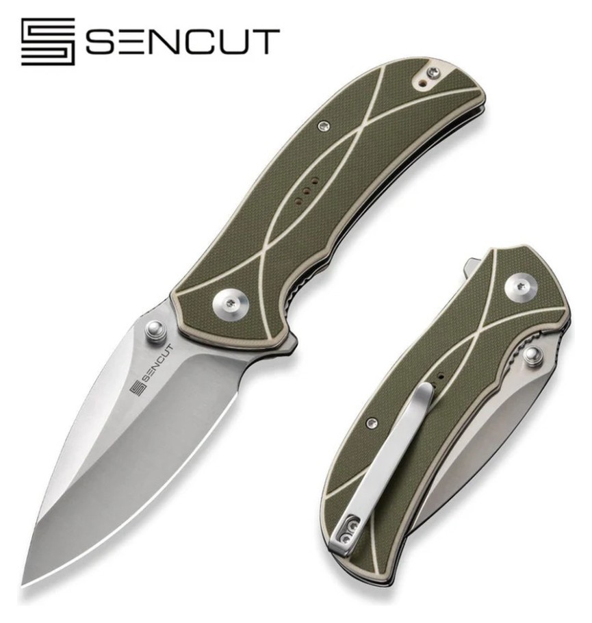 Ніж складаний туристичний Sencut Hyrax, (8.4 см) 9Cr18MoV / G10 сірий, укр, укр