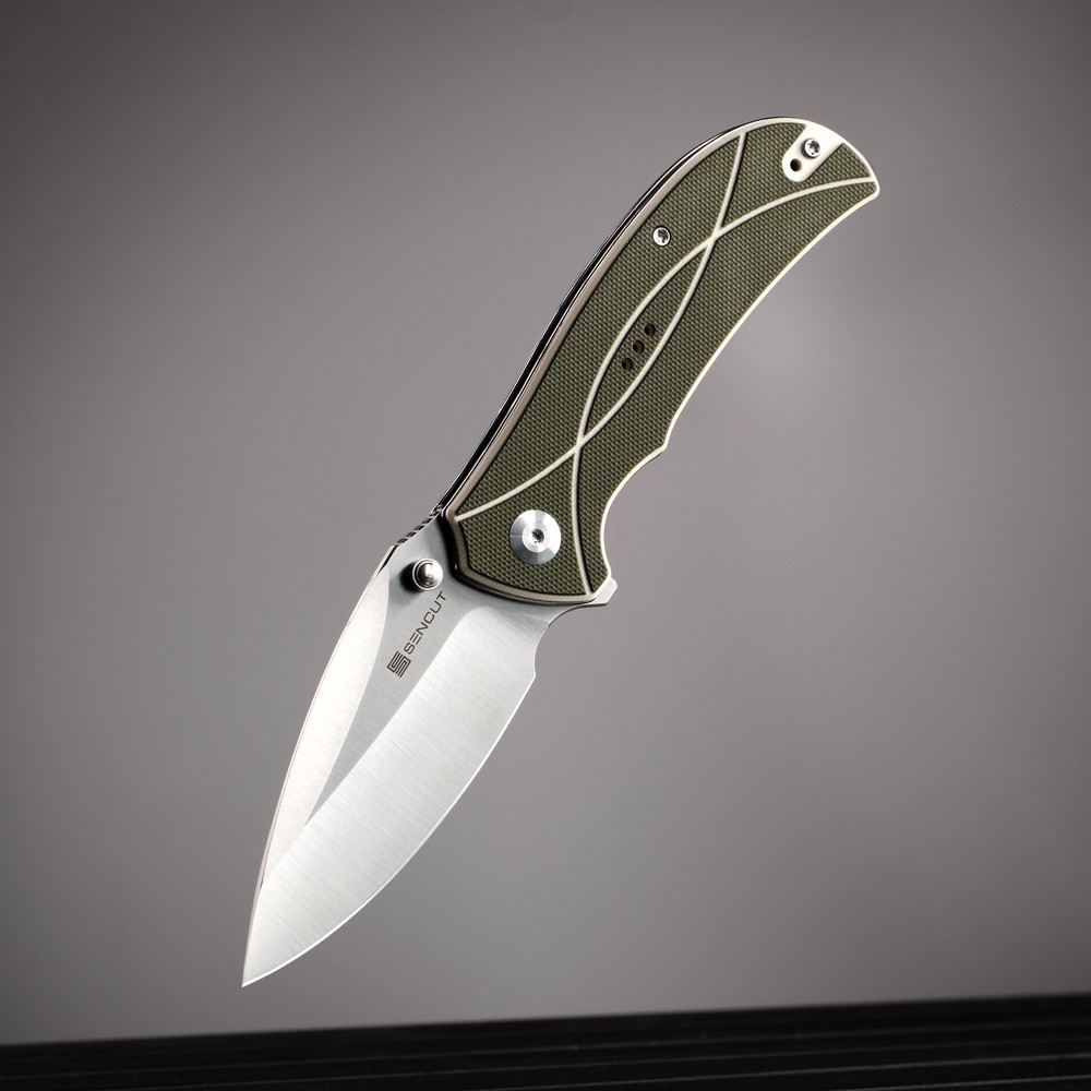 Ніж складаний туристичний Sencut Hyrax, (8.4 см) 9Cr18MoV / G10 сірий, укр, укр