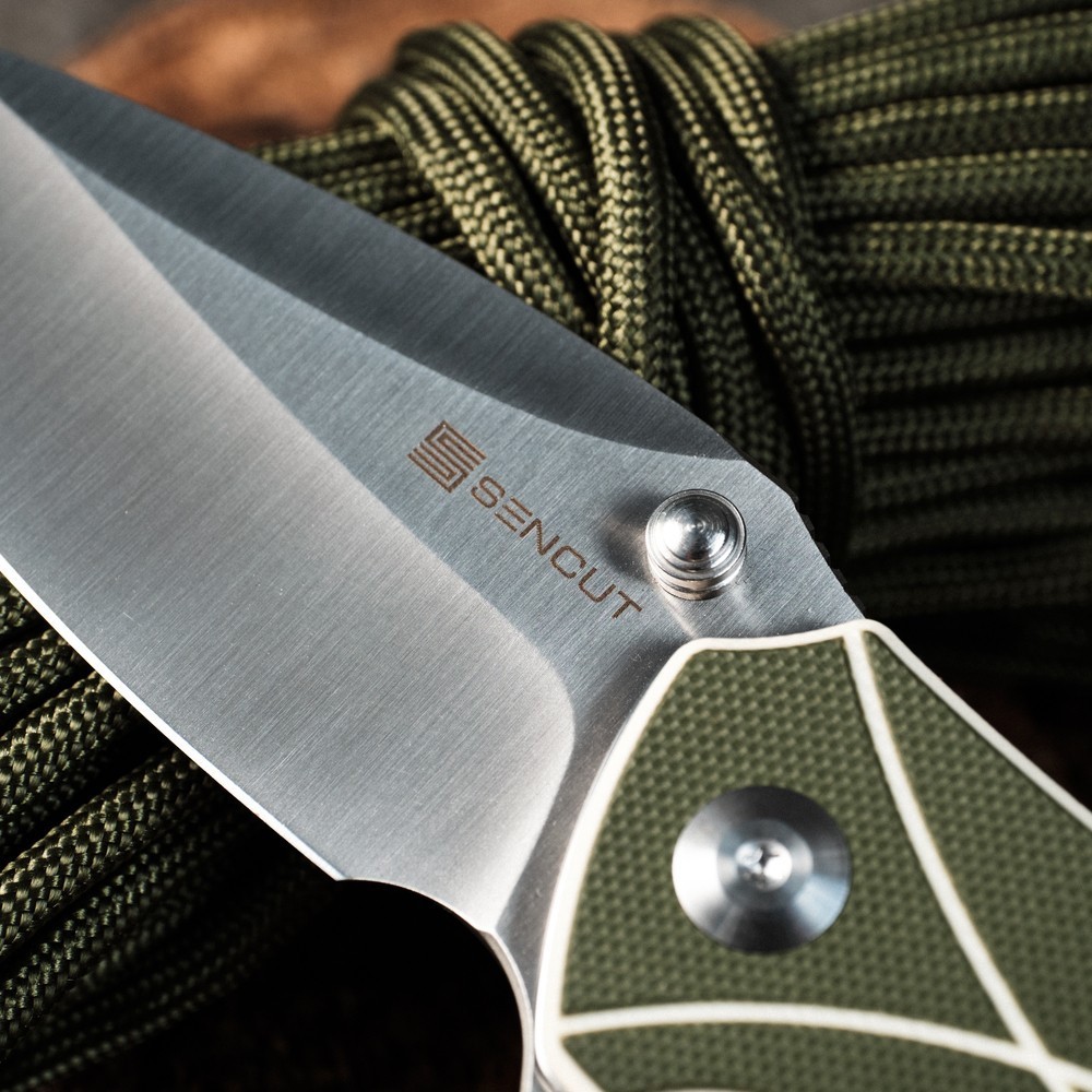 Ніж складаний туристичний Sencut Hyrax, (8.4 см) 9Cr18MoV / G10 сірий, укр, укр