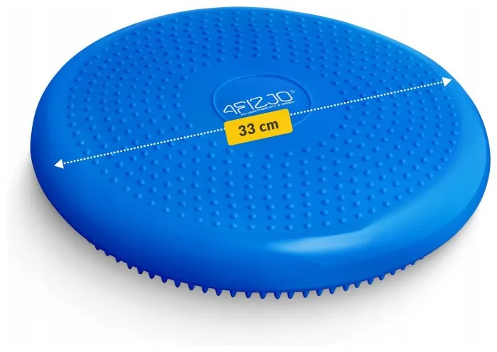 Балансировочная подушка-диск 4FIZJO PRO+ 33 см сенсомоторная, массажная Blue (P-5907222931929)