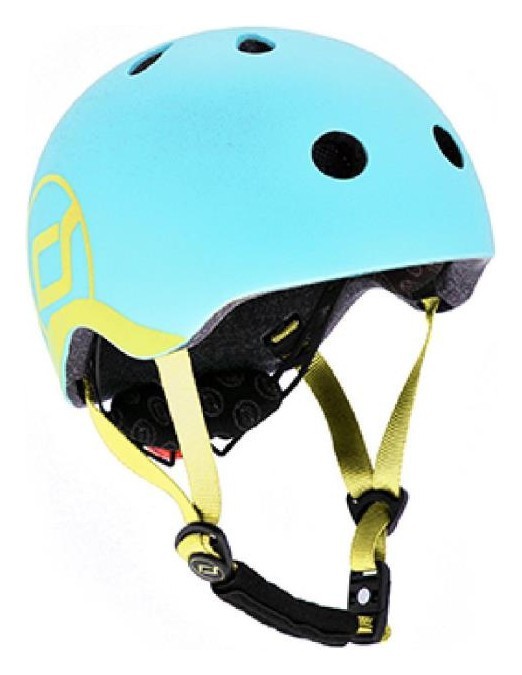 Шолом захисний дитячий Scoot and Ride, лохина, з ліхтариком, 45-51см