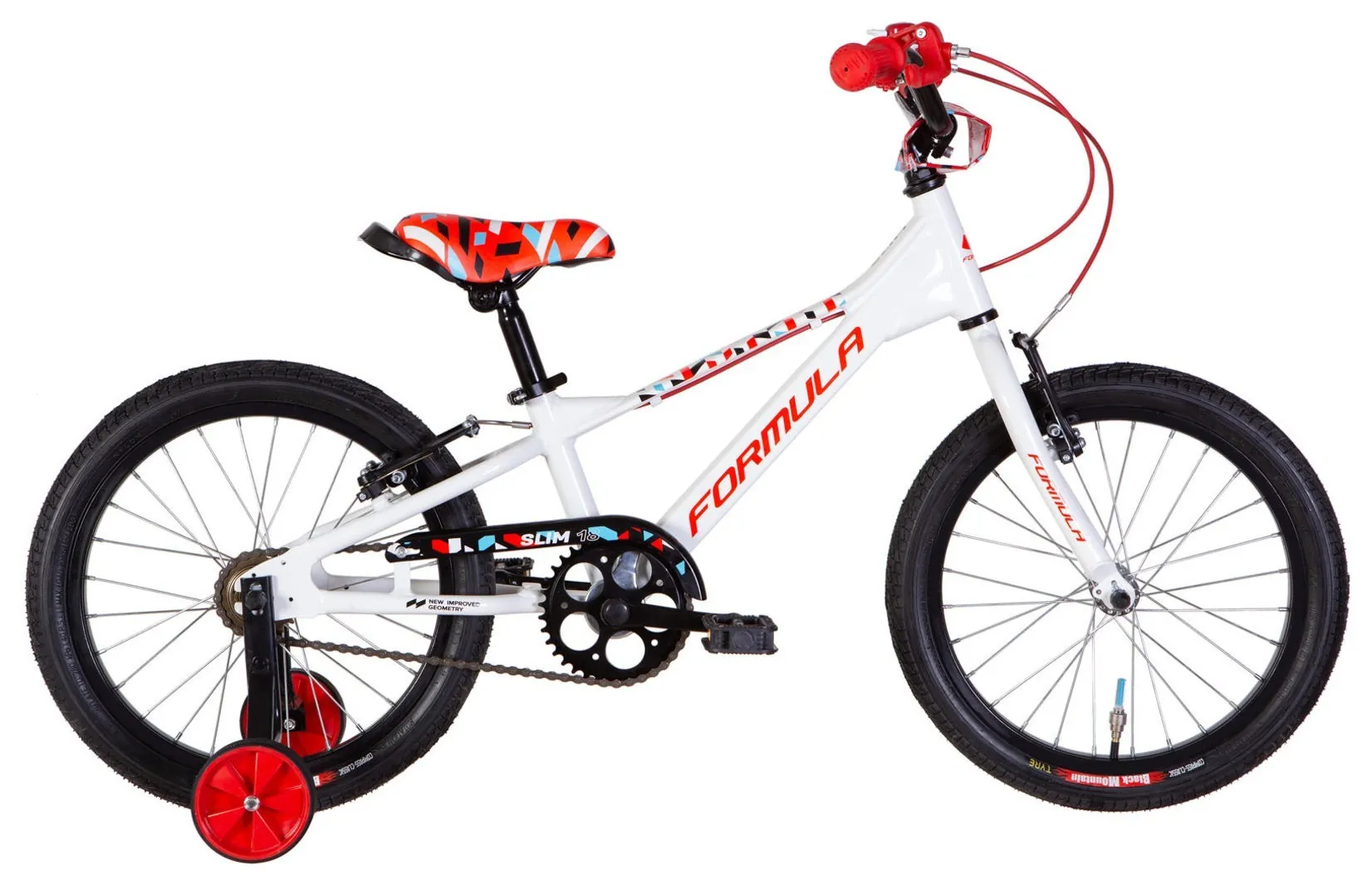 Велосипед AL 18" Formula Kid SLIM BH рама-9" білий з червоним 2026 (OPS-FRK-18-183)