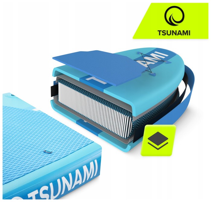 Надувна SUP дошка TSUNAMI 320 см з веслом Lagoon T02 (P-5907739314215)