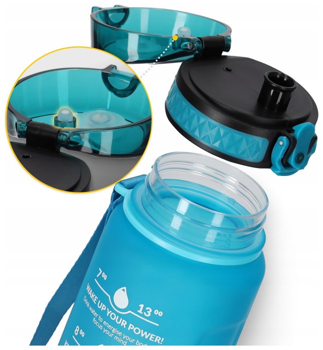 Бутылка для воды спортивная 4FIZJO 1000 мл Sky Blue/Blue (P-5905973400763)