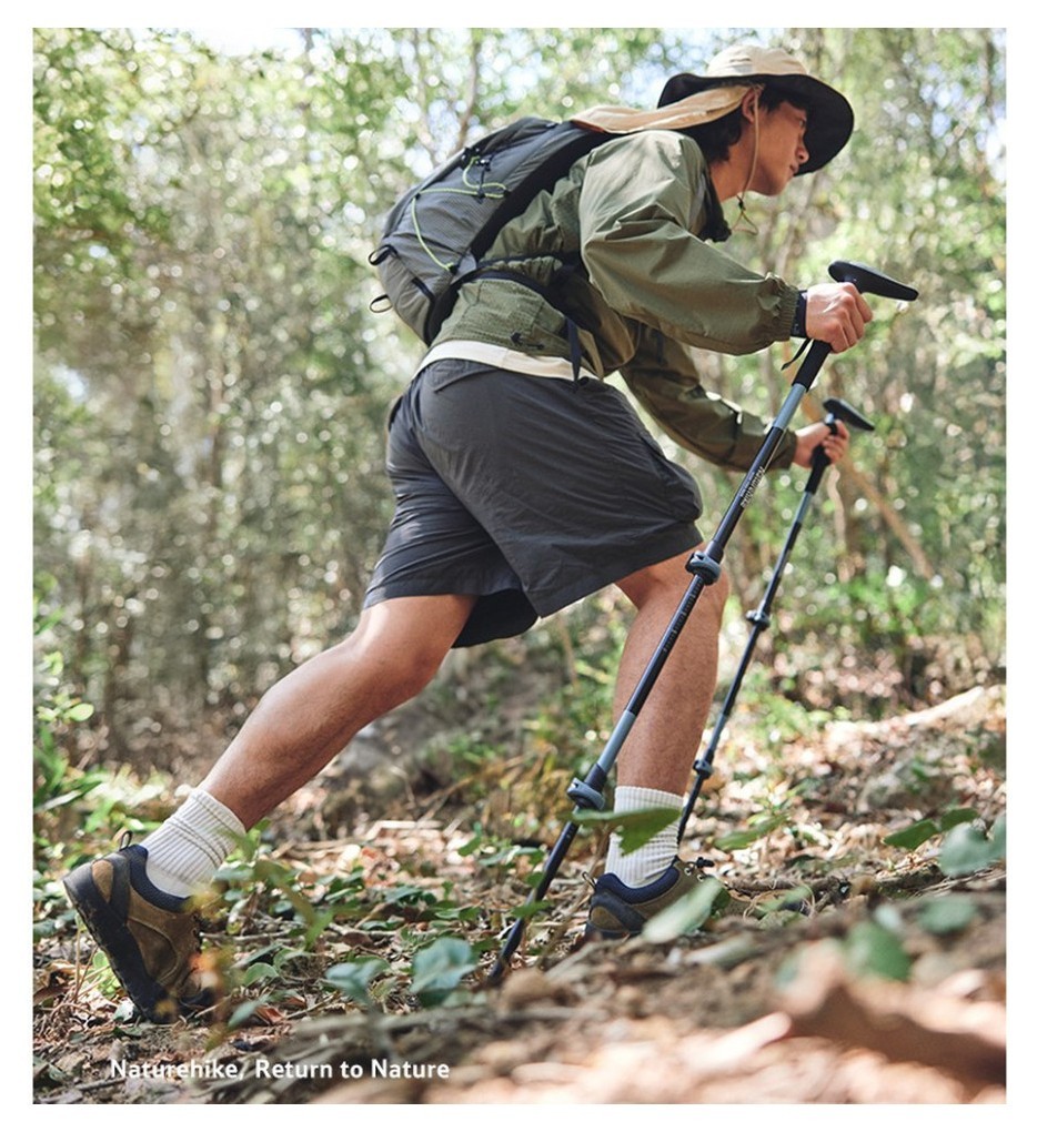 Трекінгова палиця Naturehike CNK2550DS012, 61-125 см, синя