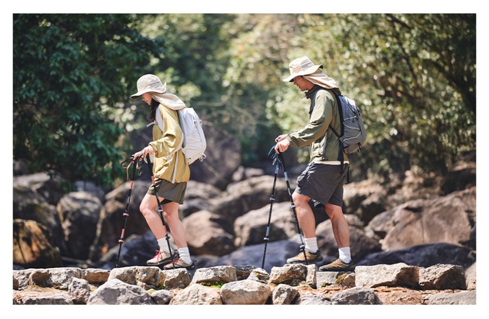 Трекінгова палиця Naturehike CNK2550DS012, 61-125 см, синя, укр, укр