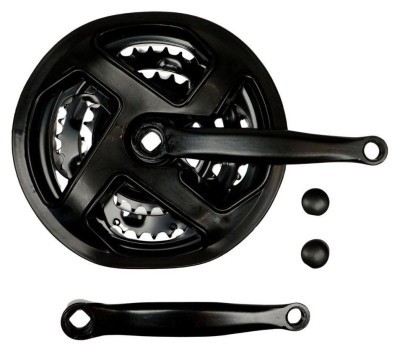 Шатун Сталь L170мм 28-38-48Т под квадрат VLT. черный