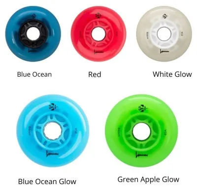 Светящиеся колеса для роликів FRSkates Luminous 84mm 85A (6шт)