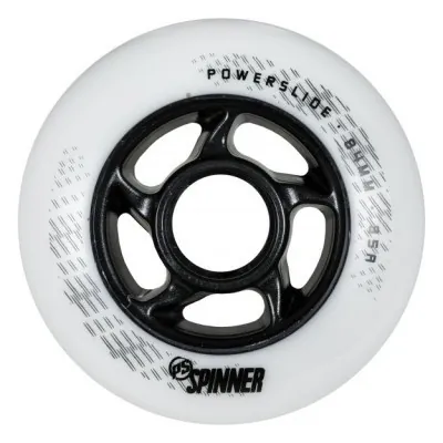 Колеса POWERSLIDE ( 905324 ) Spinner 84mm/85a, matte white, 4-Pack 2021