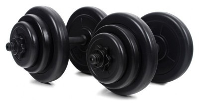 Гантелі розбірні по 18 кг з покриттям ABS + Еспандер у подарунок