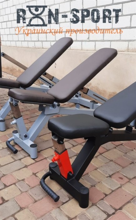 Скамейка Black Rock + Стойки Black Rock + Штанга резиновая RN-Sport 105 кг с олимпийским грифом